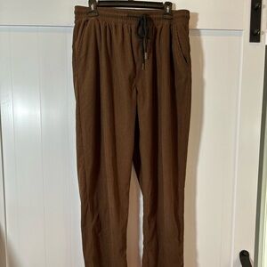 Men’s Brown Corduroy SweatPants. Size Large.